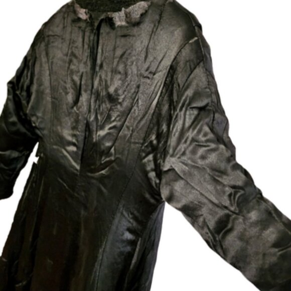 Antique J Johnson & Sons New Haven Ct Jim-Straw Original Women's Black Coat RARE - Picture 12 of 14